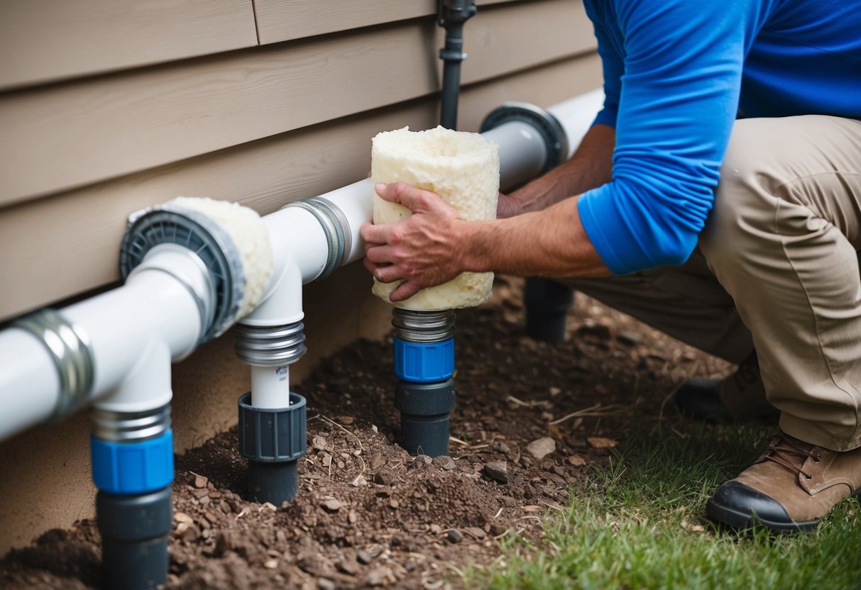 Insulate pipes for winter